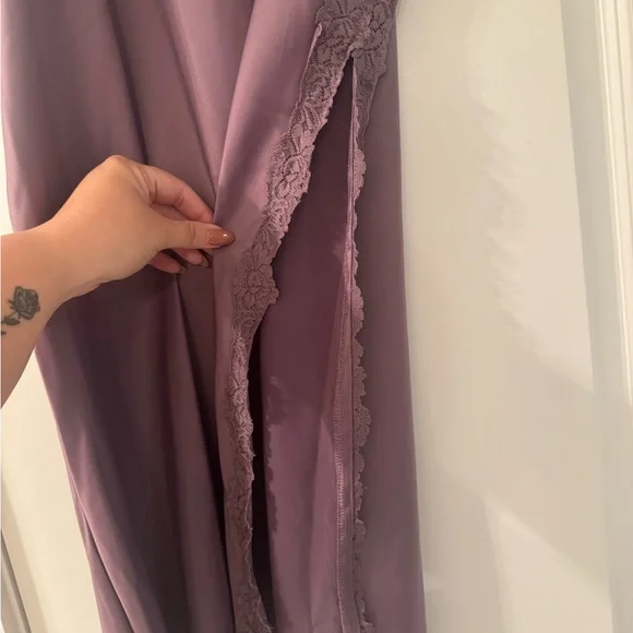 NWT Purple Lace Trim Skirt - Picture 2 of 6